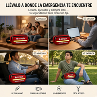 Kit de Primeros Auxilios Completo con Linterna y Pito de Emergencia. - miniatura 4
